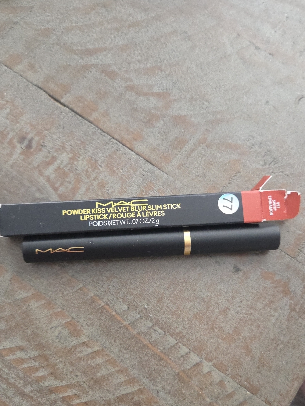 MAC Cosmetics Powder Kiss Slim Stick Lipstick - Warm Cinnamon - Picture 5 of 6